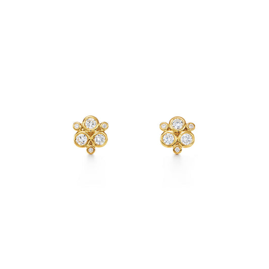 18K Classic Diamond Trio Earrings