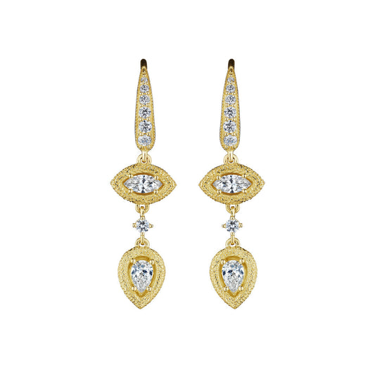 Diamond Drop Earrings