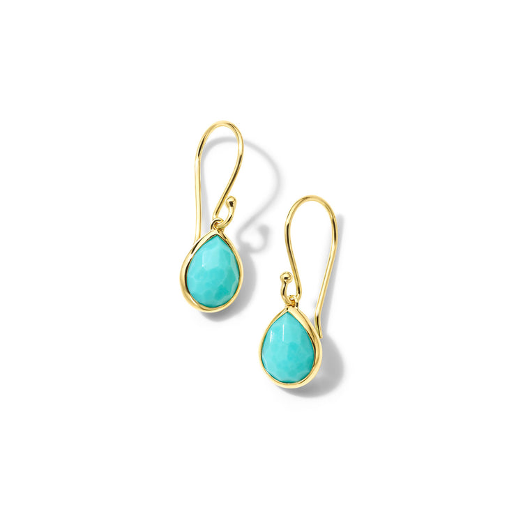 Rock Candy Teeny Teardrop Earrings in Turquoise