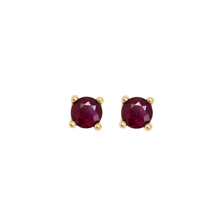 Ruby Stud Earrings