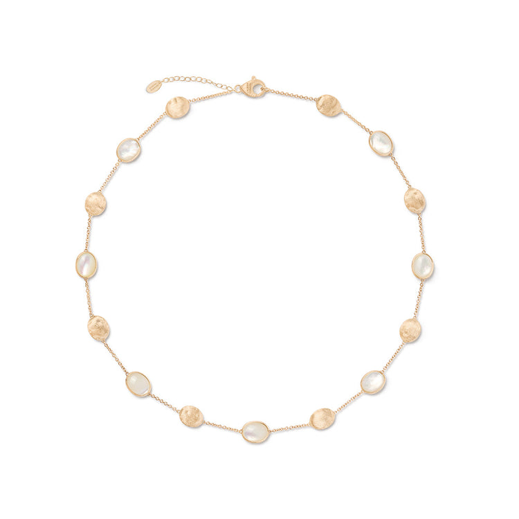 Siviglia Yellow Gold Mother of Pearl Necklace