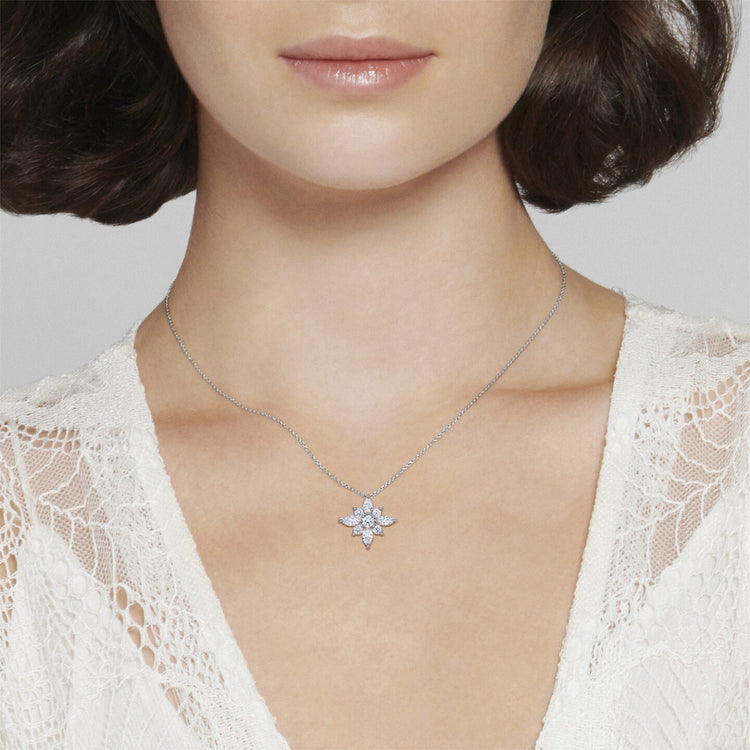 Kwiat Star Large Pendant with Diamonds