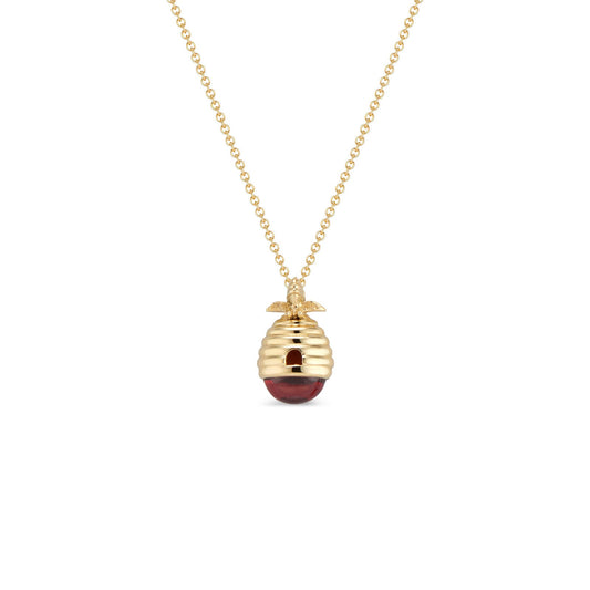 Garnet Mini Beehive Pendant