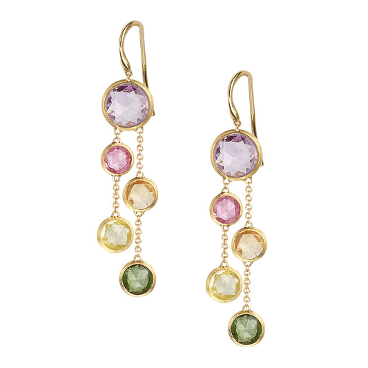 Jaipur Mixed Gemstone 2-Strand Earrings