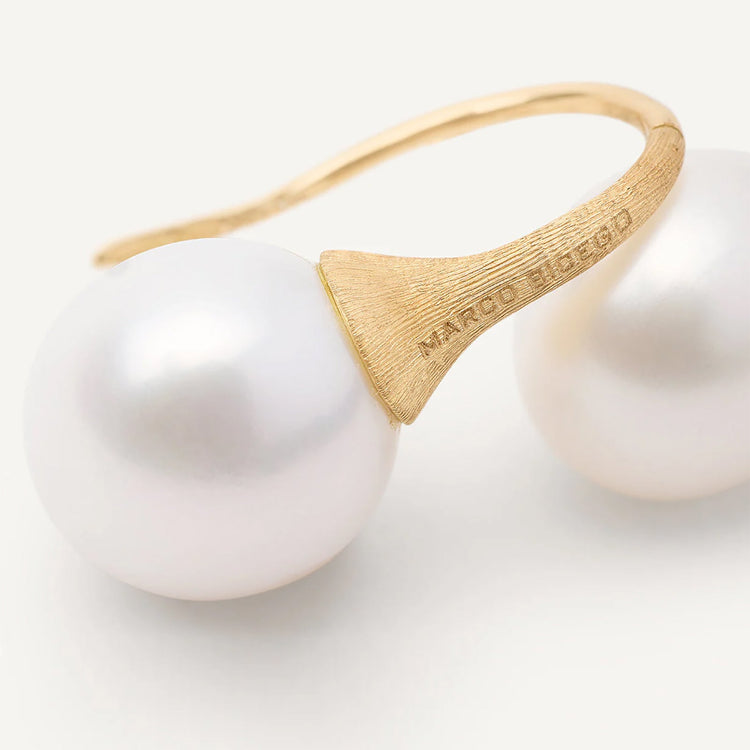 White Freshwater Pearl Drop Earrings