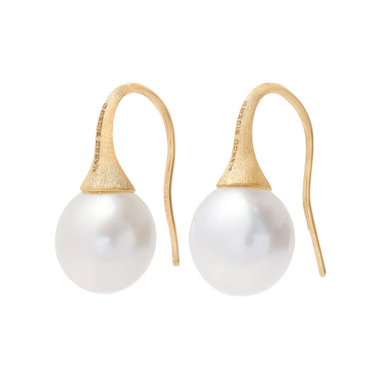 White Freshwater Pearl Drop Earrings