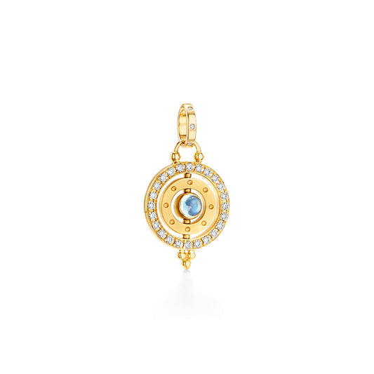 18K Diamond Triple Orbit Pendant