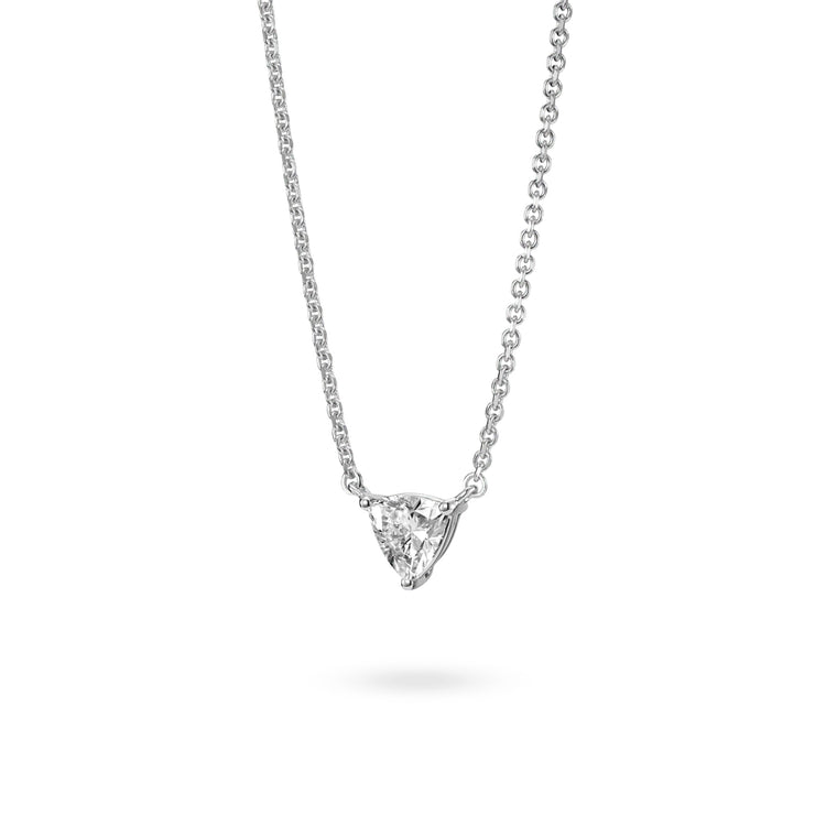 Trillion Solitaire Pendant | White (0.38ct)