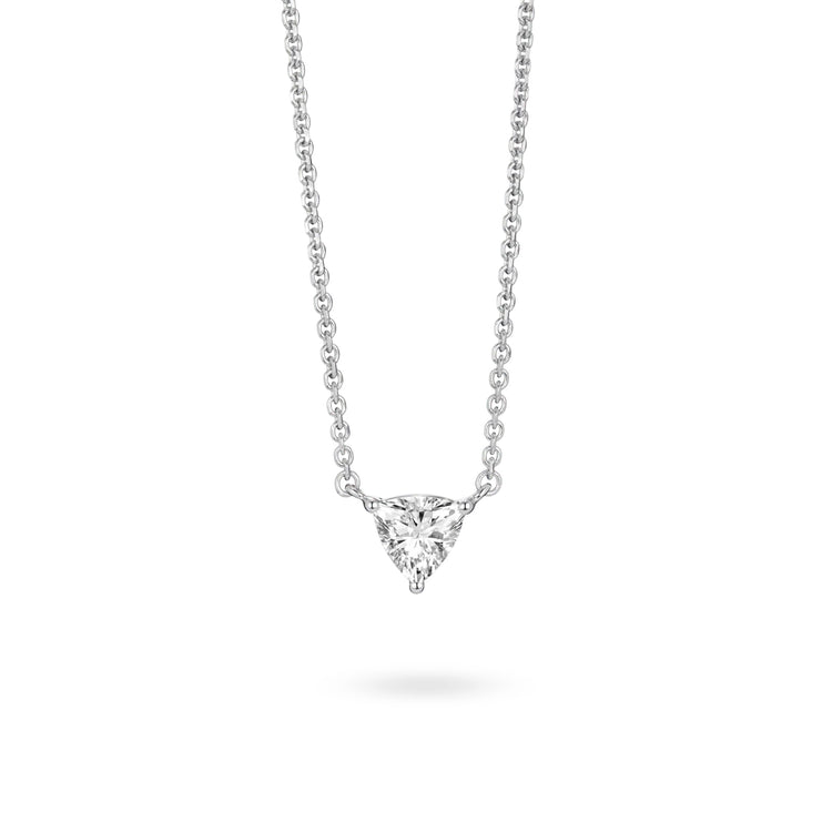 Trillion Solitaire Pendant | White (0.38ct)