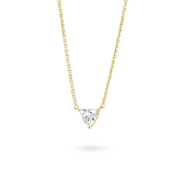 Trillion Solitaire Pendant | White (0.38ct)