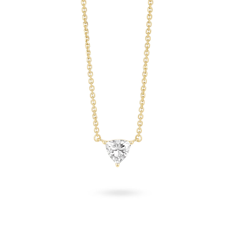 Trillion Solitaire Pendant | White (0.38ct)