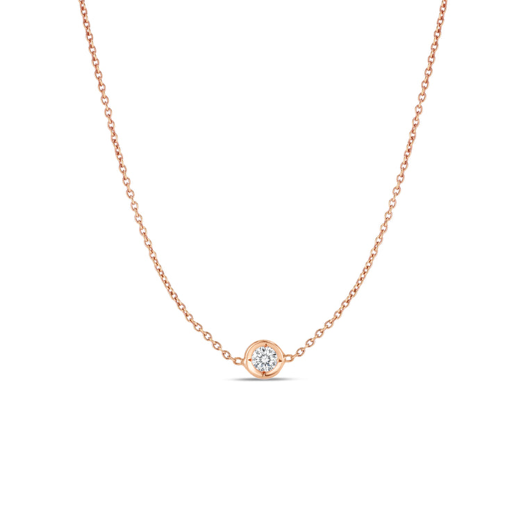 Diamond Single Station Necklace