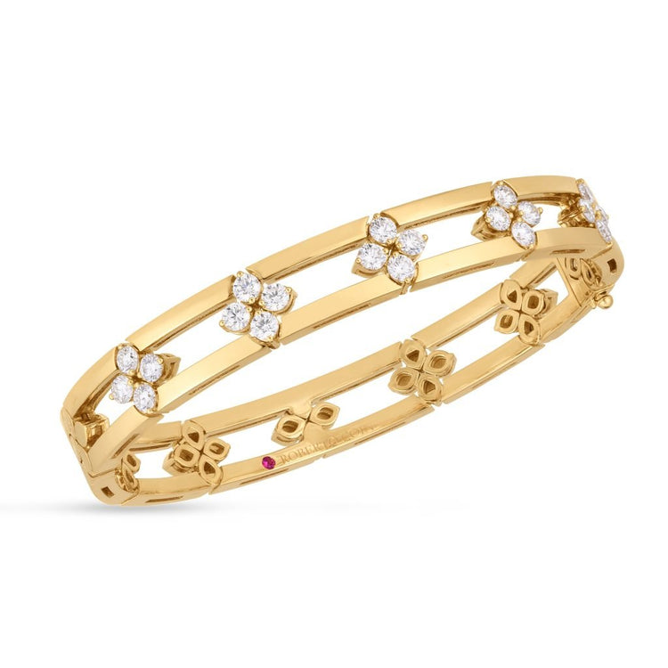 18k Yellow Gold Love in Verona Bangle