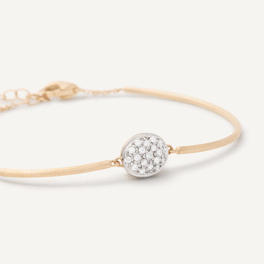 Siviglia Semi-Rigid Bracelet With Diamonds