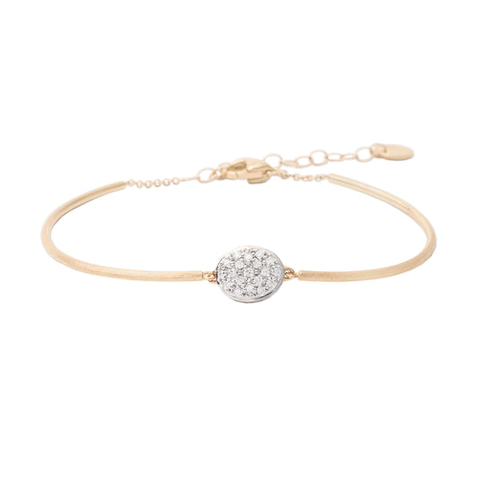 Siviglia Semi-Rigid Bracelet With Diamonds