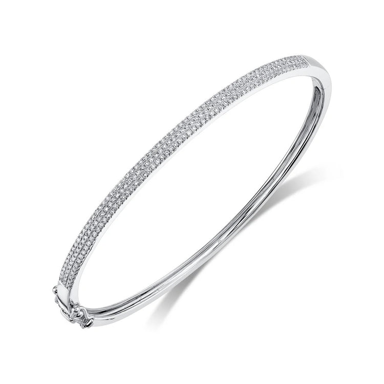 Diamond Hinged Bangle