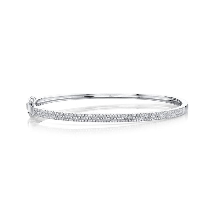 Diamond Hinged Bangle