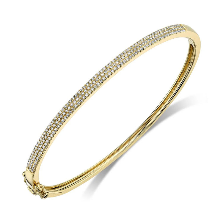 Diamond Hinged Bangle