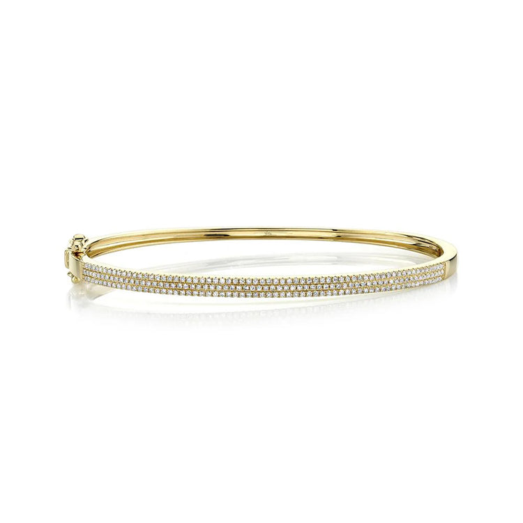 Diamond Hinged Bangle