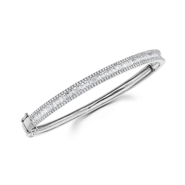 Baguette Diamond Bangle