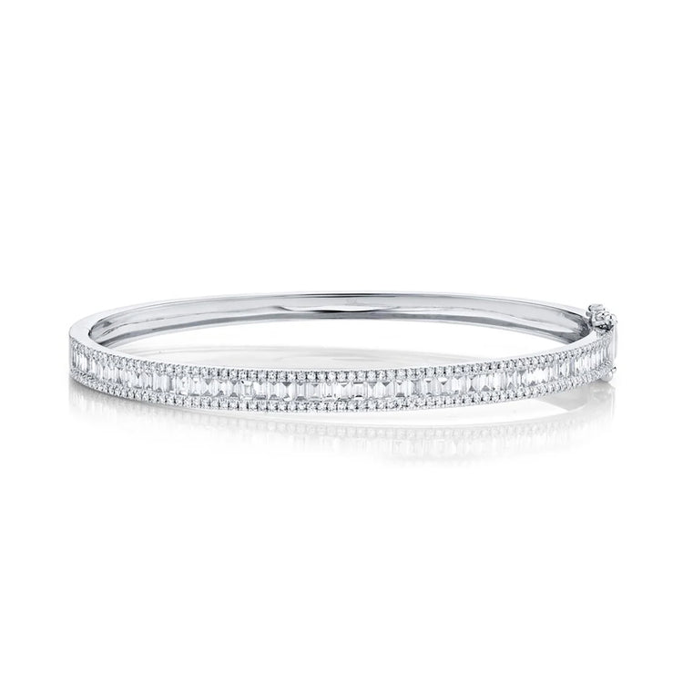 Baguette Diamond Bangle