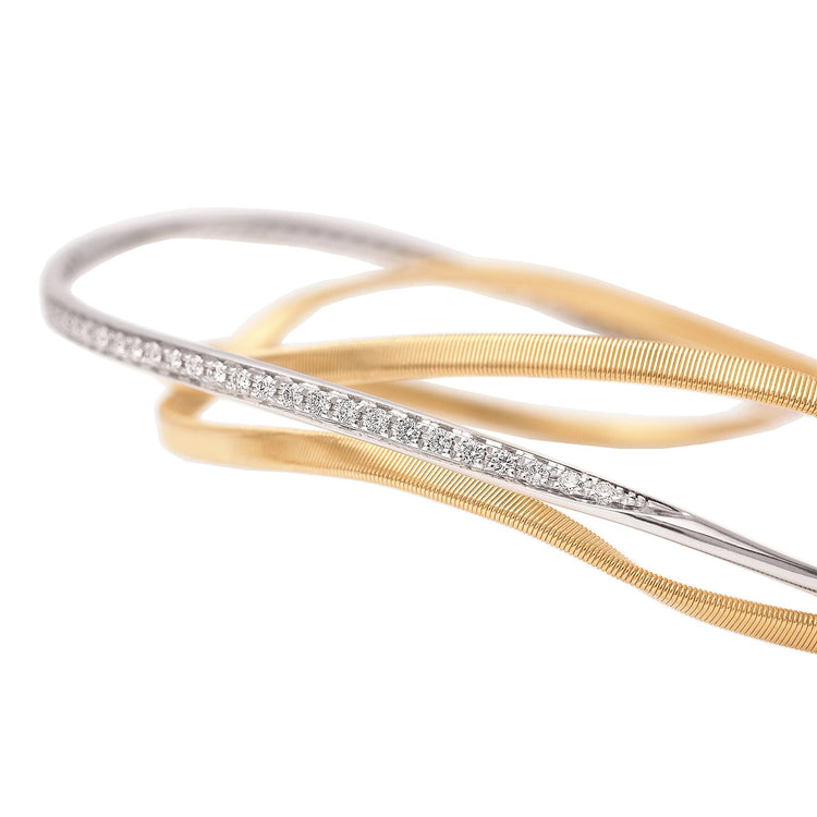 Marrakech 3-Strand Bangle with Diamonds