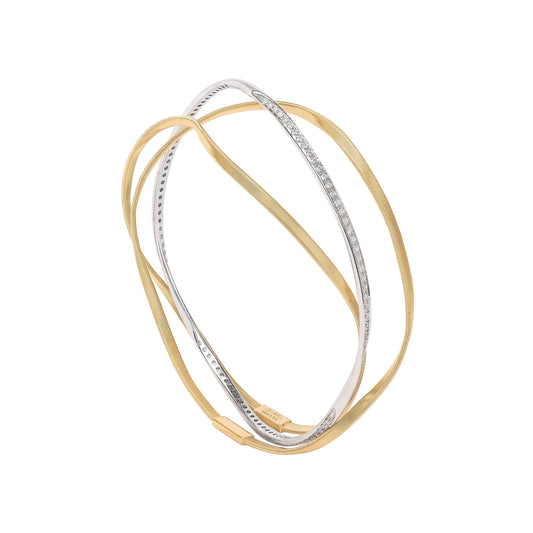 Marrakech 3-Strand Bangle with Diamonds