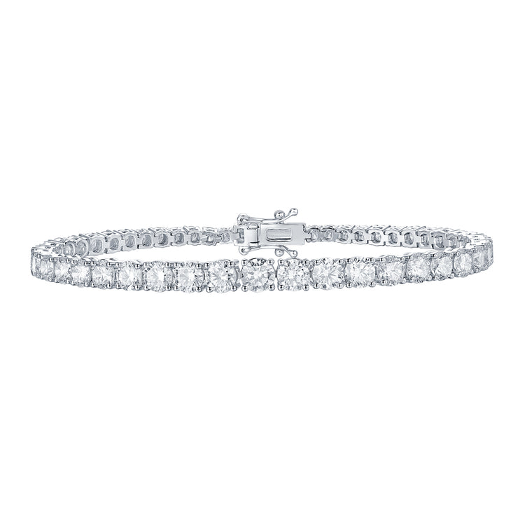 Lab Grown Diamond Graduated Line Bracelet