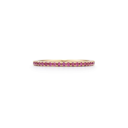 Kwiat Stackable Slim Ring with Rubies