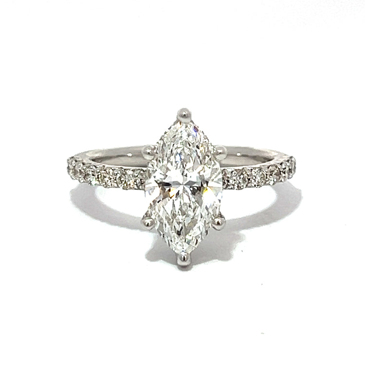 Lab Grown Marquise Diamond Ring