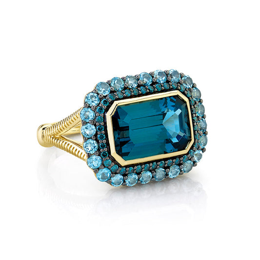 London Blue Topaz Ring