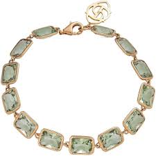 Pietra Emerald Cut Bracelet in Green Amethyst