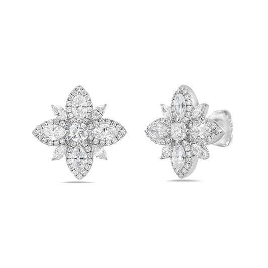 Precious Pastel Diamond Earrings