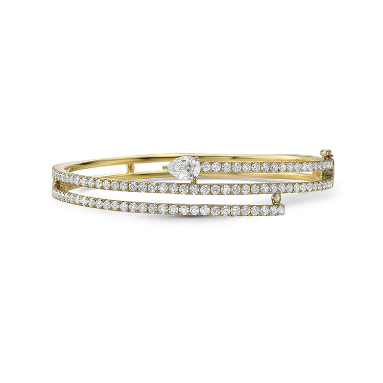 18k Yellow Gold Wrap Bangle