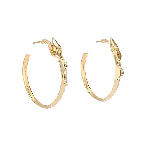 Medium Snake Hoops