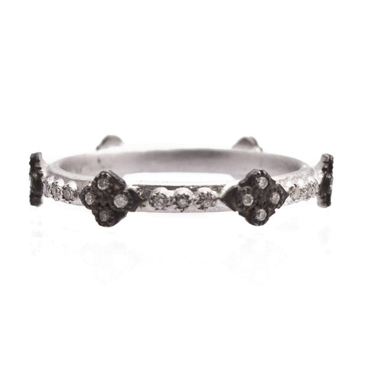 New World Crivelli Stackable Band with Champagne Diamonds