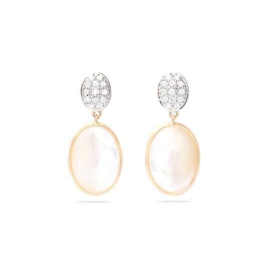 Siviglia Mother of Pearl & Diamond Drop Earrings