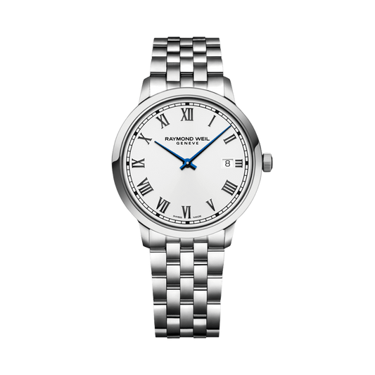 Toccata Men's Quartz White Dial Bracelet Watch, 39mm