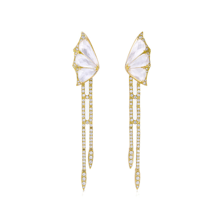 Crystal Haze Detachable Drop Earrings