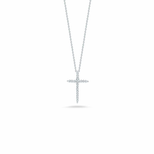 Tiny Treasures Sliver Diamond Cross Pendant