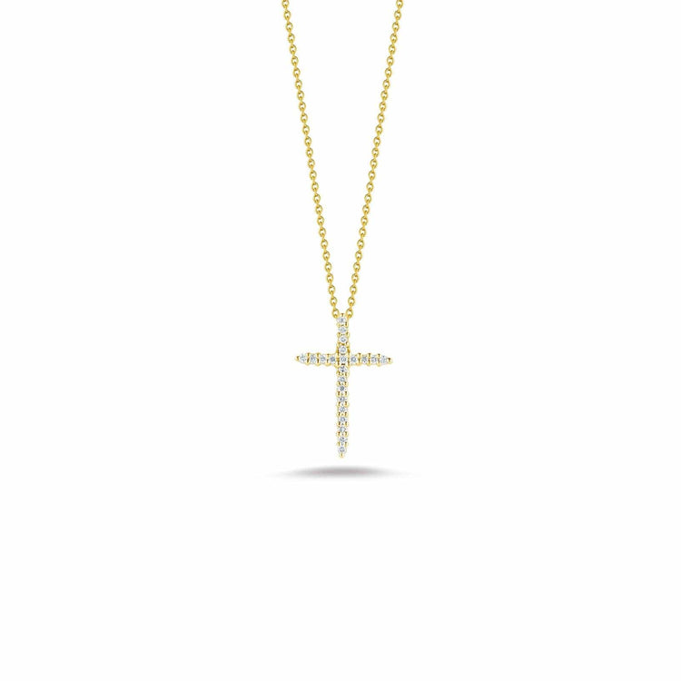 Tiny Treasures Sliver Diamond Cross Pendant