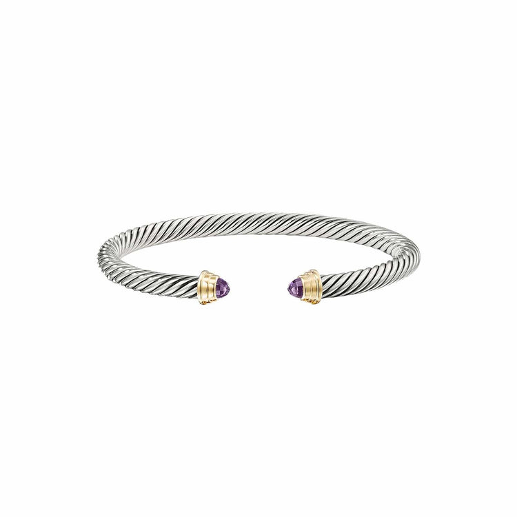 Amethyst Cable Kids Cuff - David Yurman- Diamond Cellar