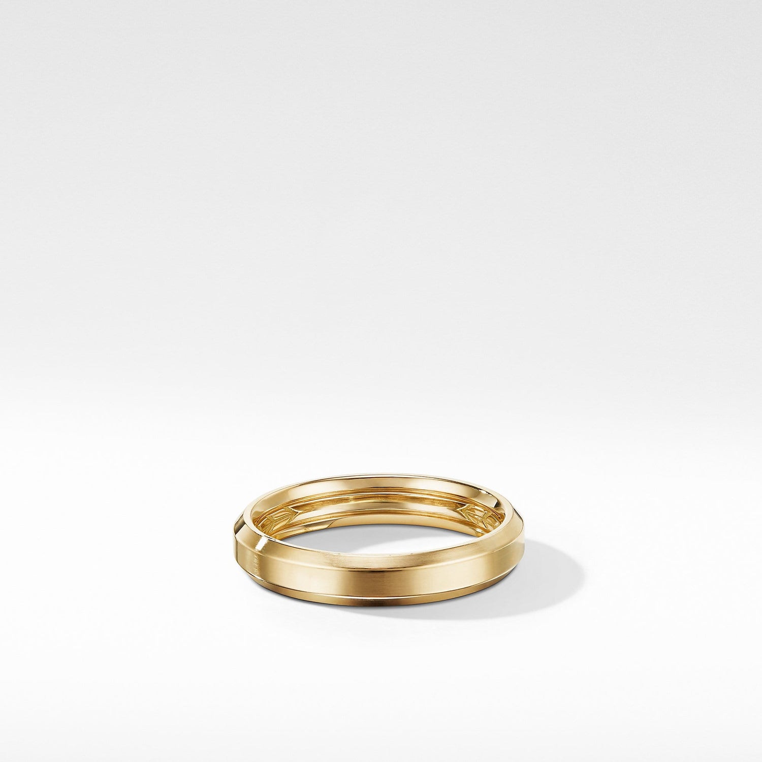 Beveled Band Ring in 18K Yellow Gold - David Yurman- Diamond Cellar