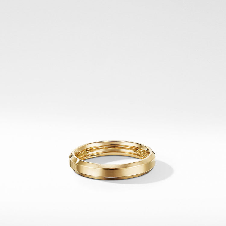 Beveled Band Ring in 18K Yellow Gold - David Yurman- Diamond Cellar