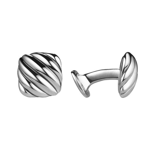 Cable Cushion Cufflinks - David Yurman- Diamond Cellar