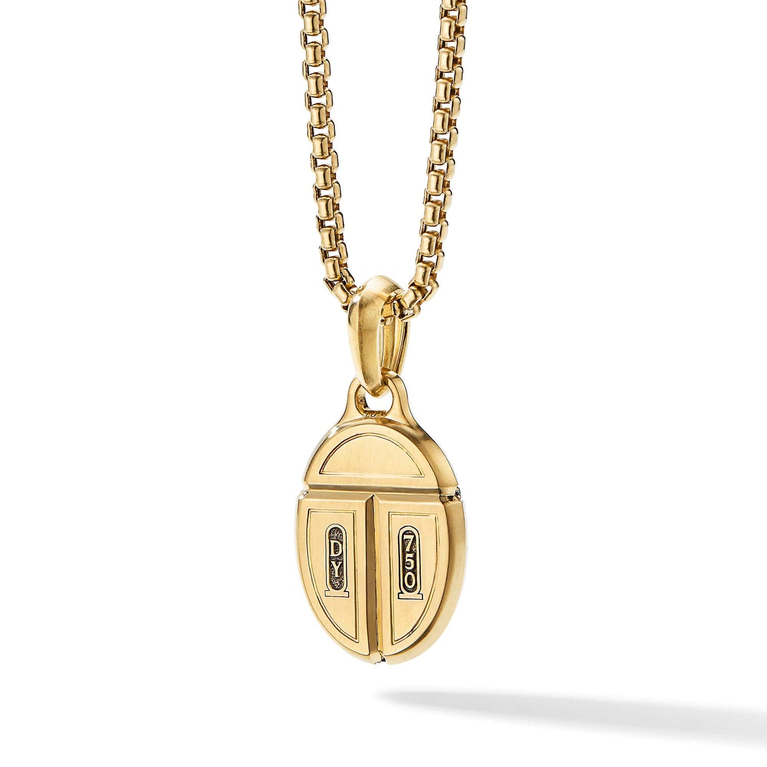 Cairo Amulet in 18K Yellow Gold with Black Onyx and Pave BlackDiamonds - David Yurman- Diamond Cellar