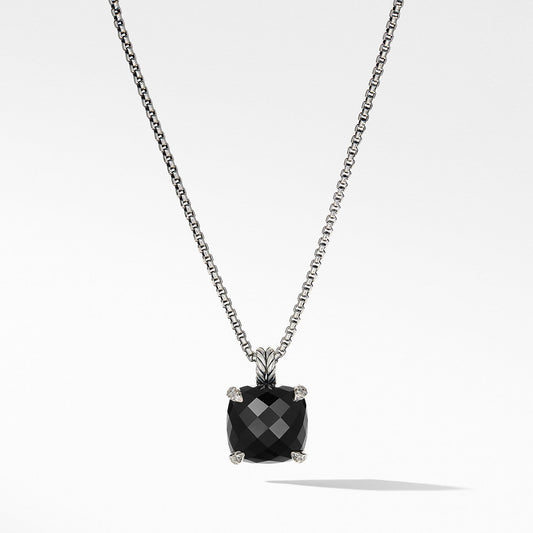 Chatelaine Pendant Necklace with Black Onyx and Diamonds - David Yurman- Diamond Cellar