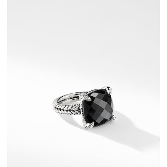 Chatelaine Ring with Black Onyx and Diamonds - David Yurman- Diamond Cellar