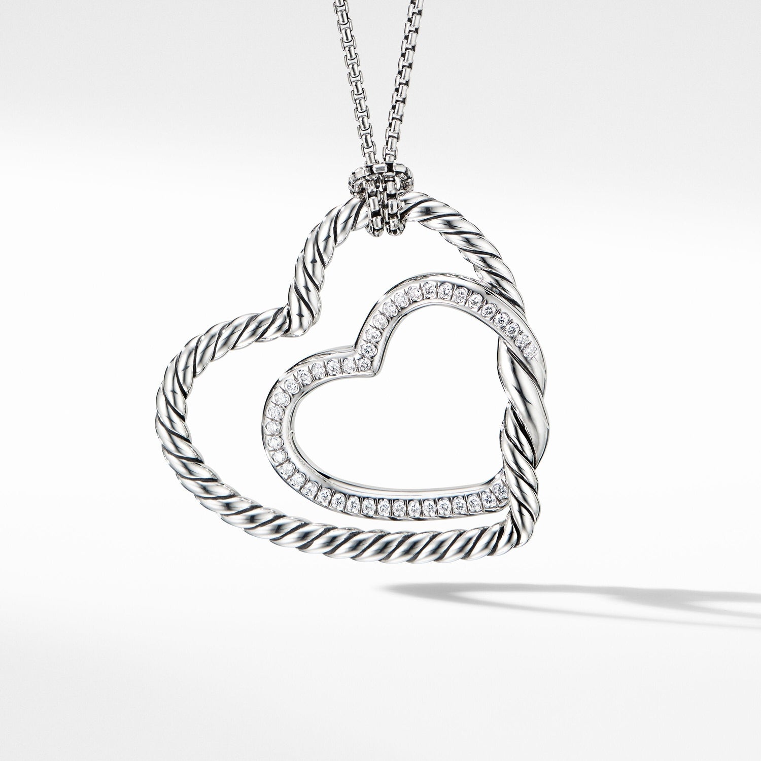 Continuance Heart Necklace with Diamonds - David Yurman- Diamond Cellar