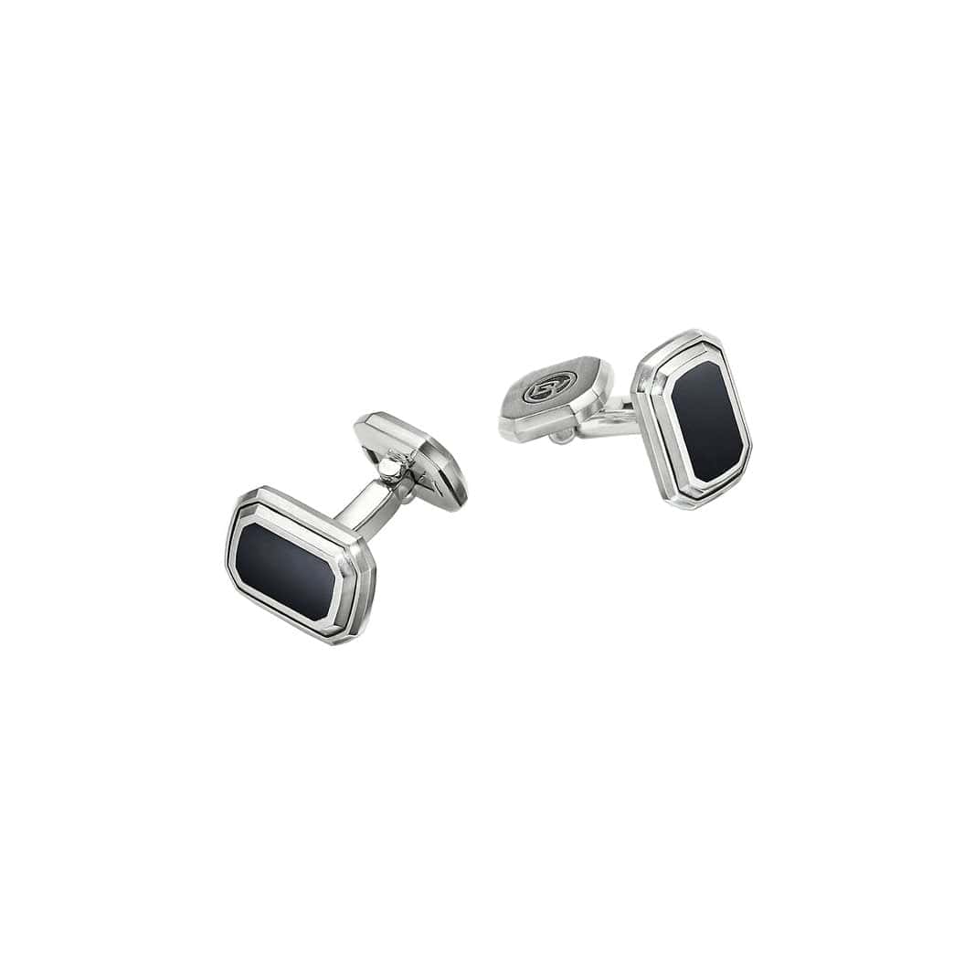 Deco Cufflinks with Black Onyx - David Yurman- Diamond Cellar